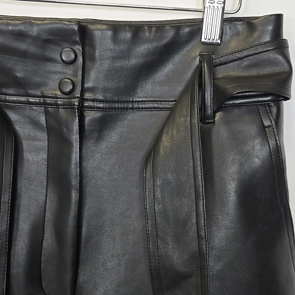 Wifred Vegan Leather Pants - Size 8
